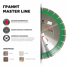 Характеристики и применение сегментного алмазного круга Diam Master Line 1A1RSS Гранит 300 мм