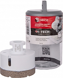 Комплектация алмазного сверла вакуумного спекания Diam Extra Line V-Tech M14 68 мм