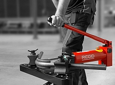 Применение трубогиба гидравлического ручного с открытой пластиной Ridgid 3801