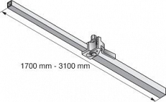 Схема быстрораспорной колонны Hilti 1,7-3,1 м