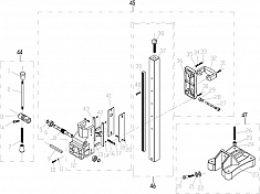 Схема станины установки алмазного бурения Saturn OB-255