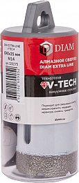 Упаковка алмазного сверла вакуумного спекания Diam Extra Line V-Tech M14 40 мм